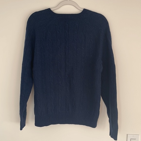 Brooks Brothers Mens Italian Yarn Cable Knit Crewneck Sweater - Picture 2 of 9